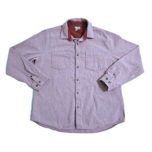 Carbon2Cobalt Shirt Mens Medium Pink Long Sleeve Button Up Casual